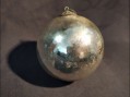 Photo 2 — Ancienne boule de Noël boule de pardon en verre soufflé mercurisé églomisé